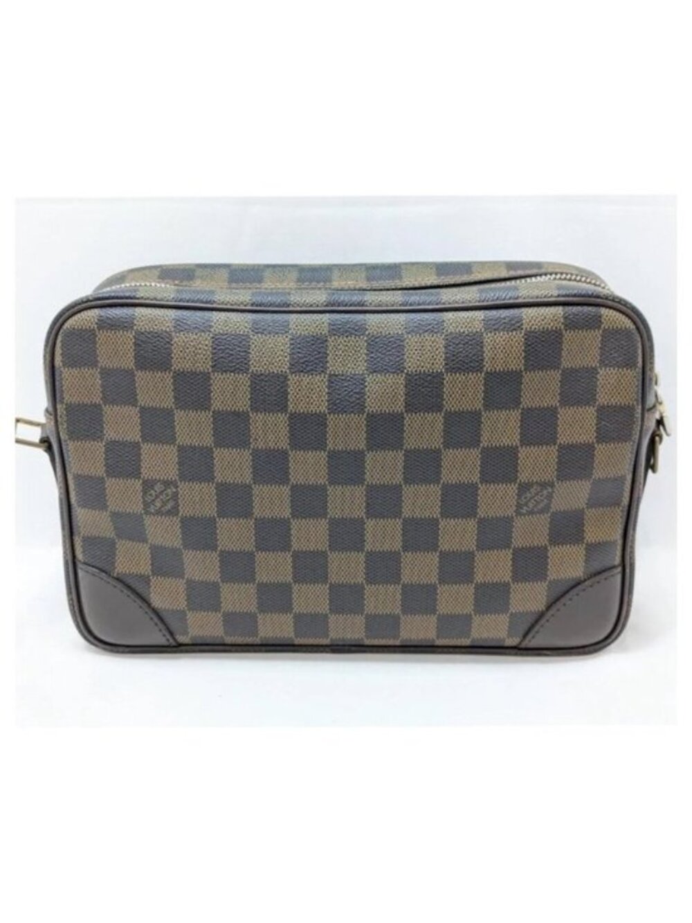 Authentic Louis Vuitton Trocadero 24 Damier Ebene Crossbody Bag Brown Canvas LV - Picture 3 of 15
